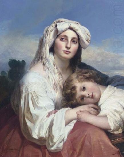 Italienerin mit Kind, Franz Xaver Winterhalter